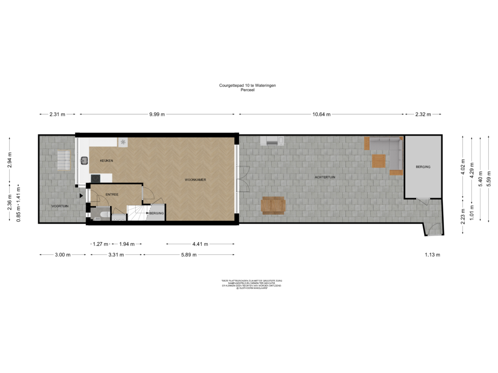 Bekijk plattegrond van Perceel van Courgettepad 10