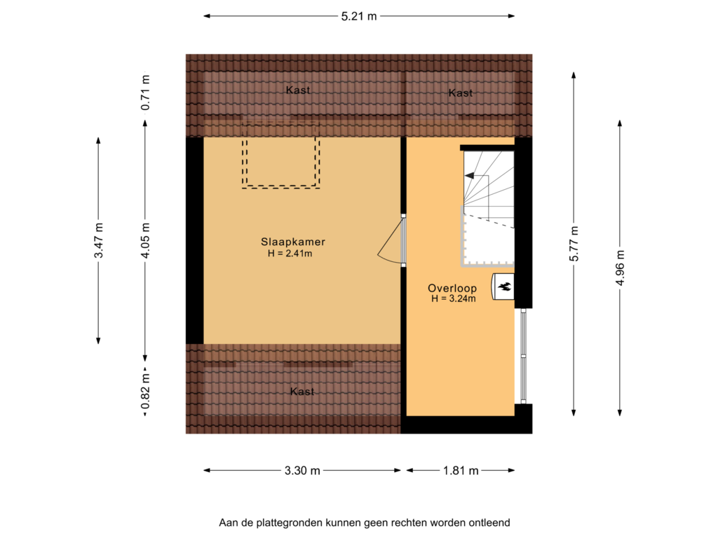 View floorplan of 2e verdieping of Mina Krüseman-erf 140