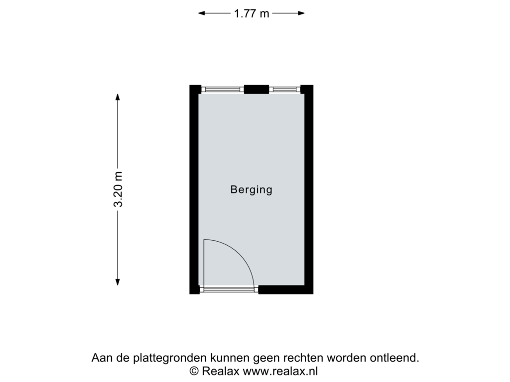 View floorplan of Berging of Esperantolaan 27