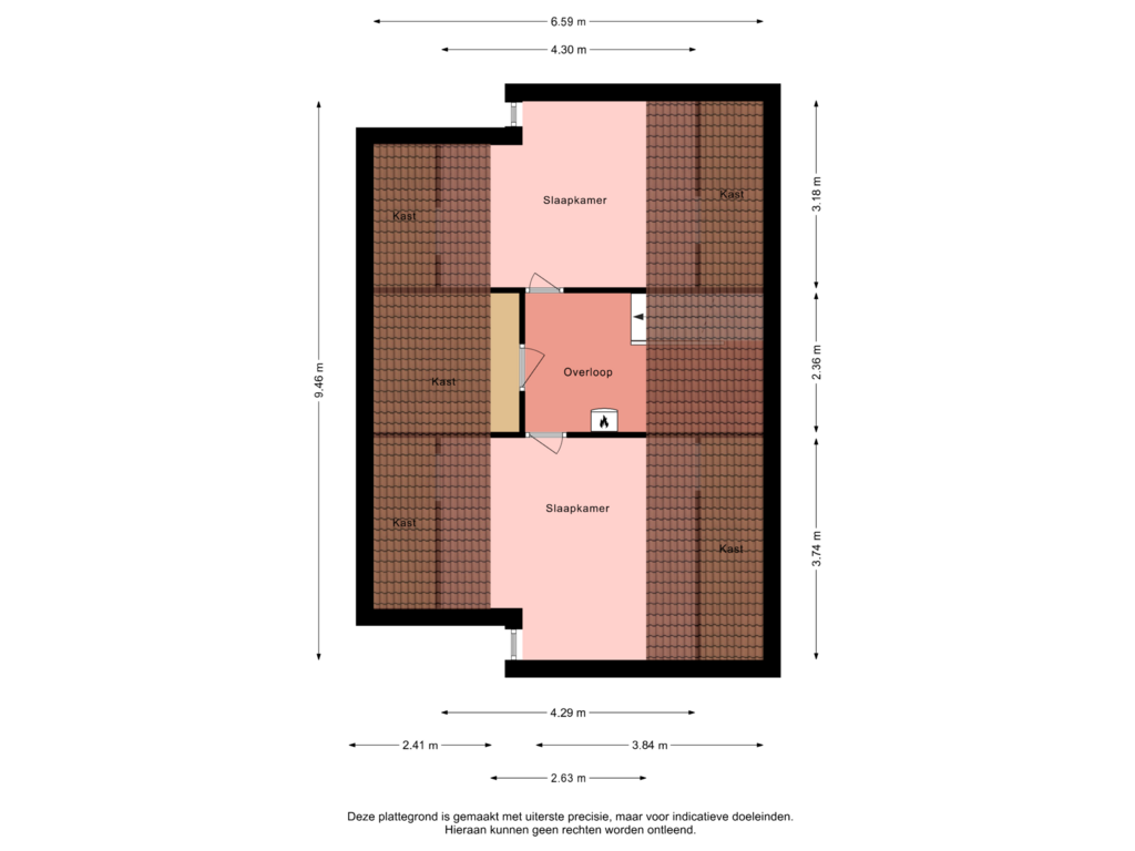 Bekijk plattegrond van Tweede verdieping van Flevo 14