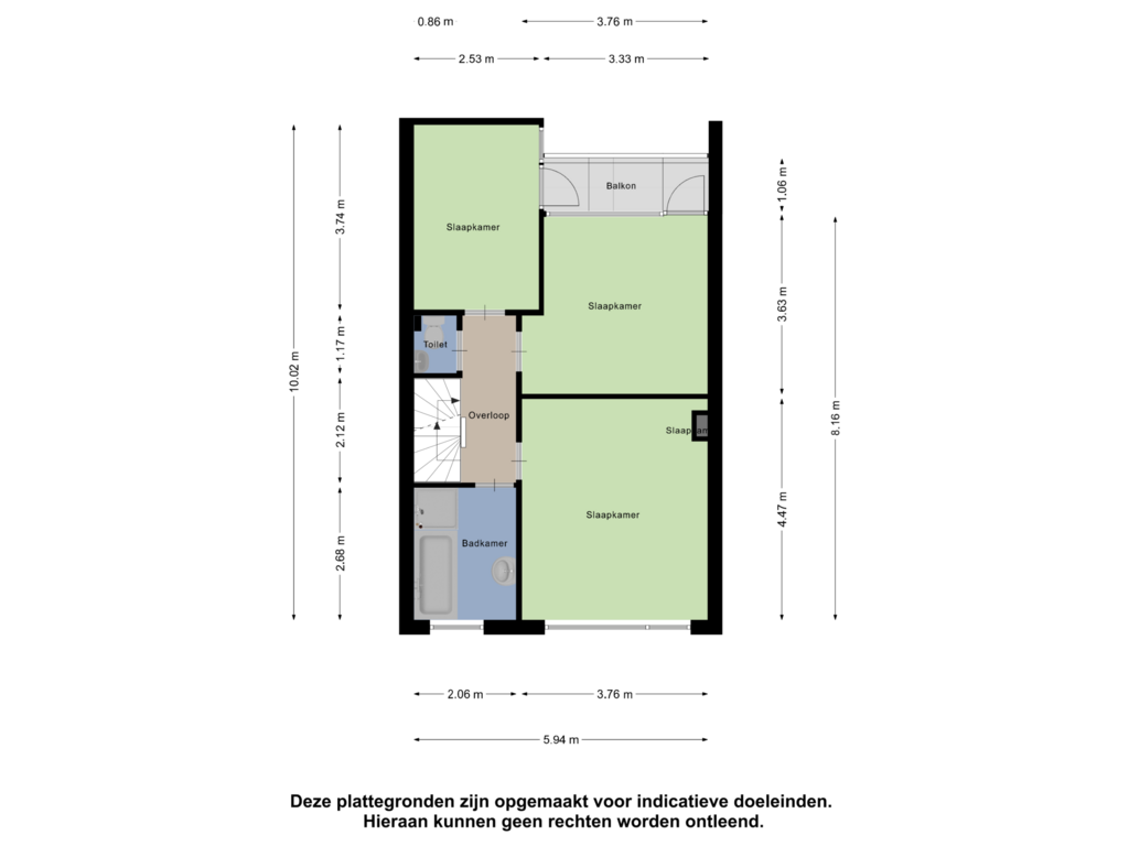 Bekijk plattegrond van Eerste Verdieping van Dokwerkerlaan 13