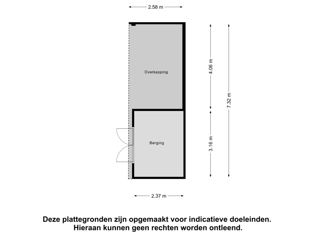 Bekijk plattegrond van Berging van Dokwerkerlaan 13