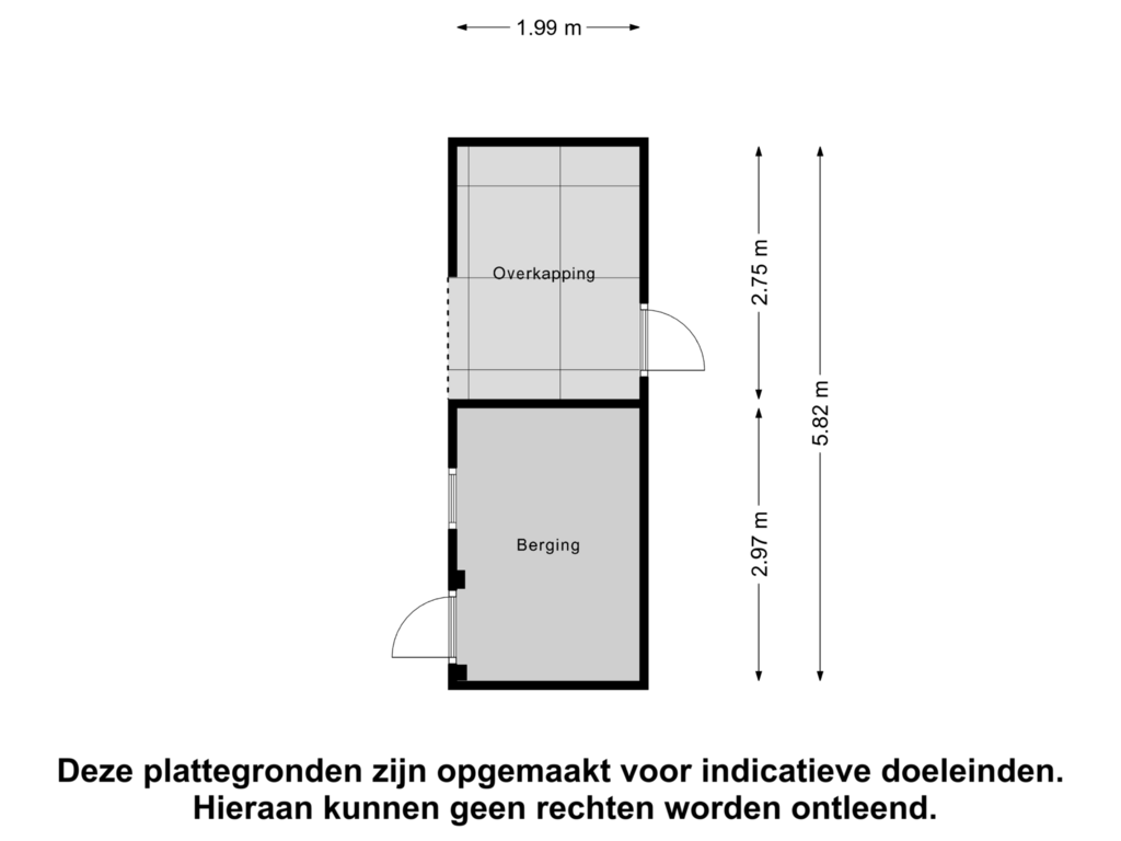 Bekijk plattegrond van Berging van Topaasstraat 34