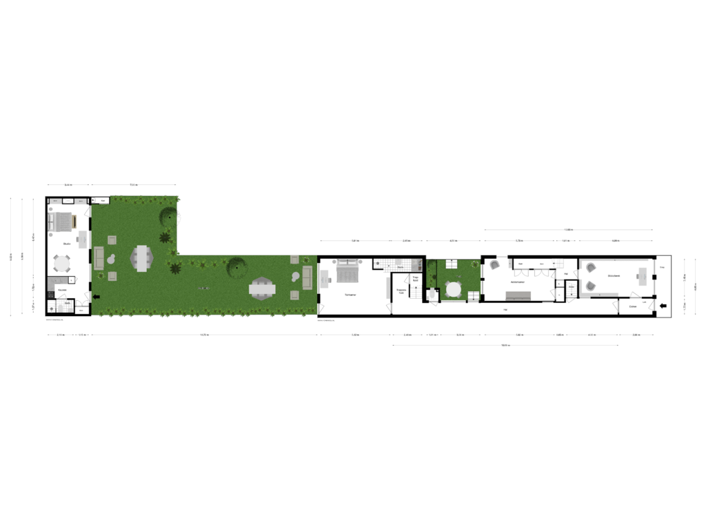 Bekijk plattegrond van BEGANE GROND van Keizersgracht 503