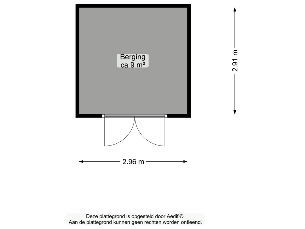 View floorplan of Berging of Aalscholver 16