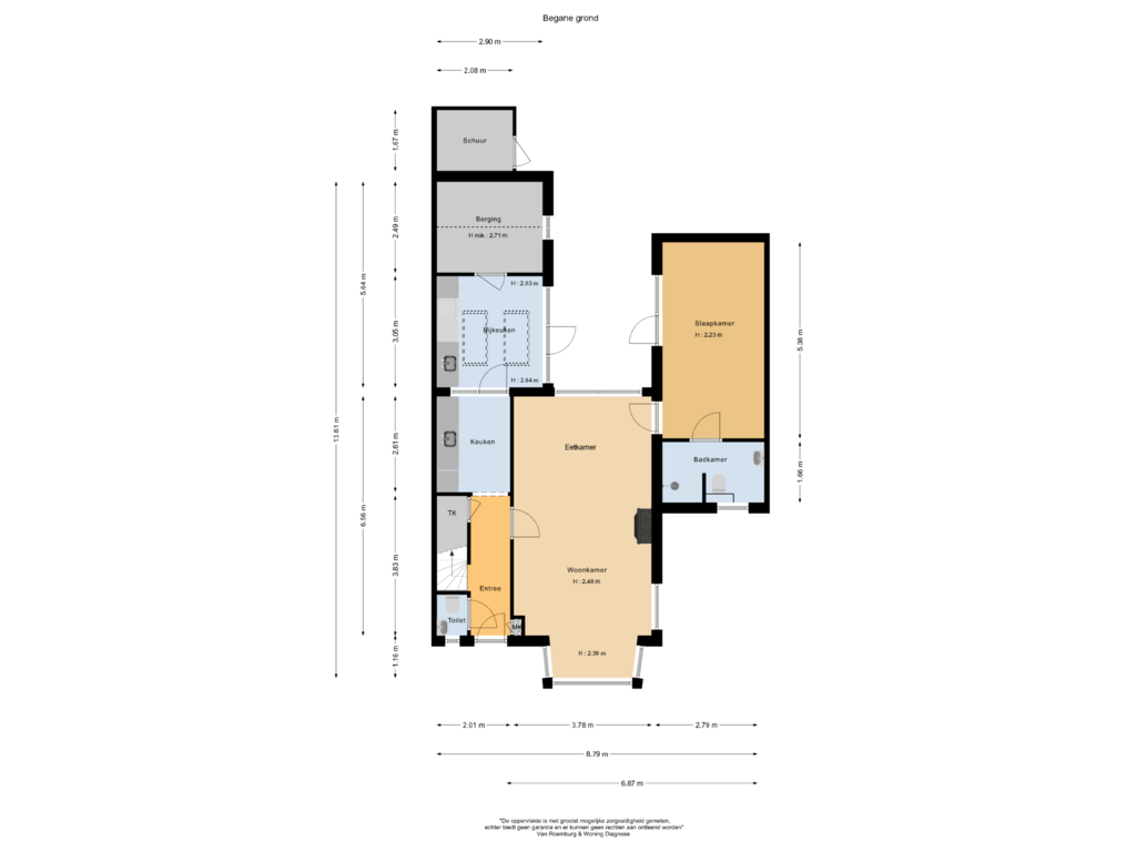 Bekijk plattegrond van Begane grond van Wilgenlaan 44