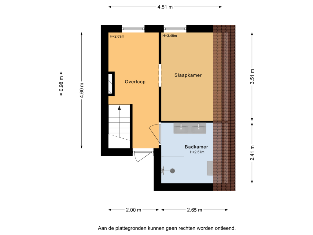 Bekijk plattegrond van 2e verdieping van Govert Flinckstraat 231-2A