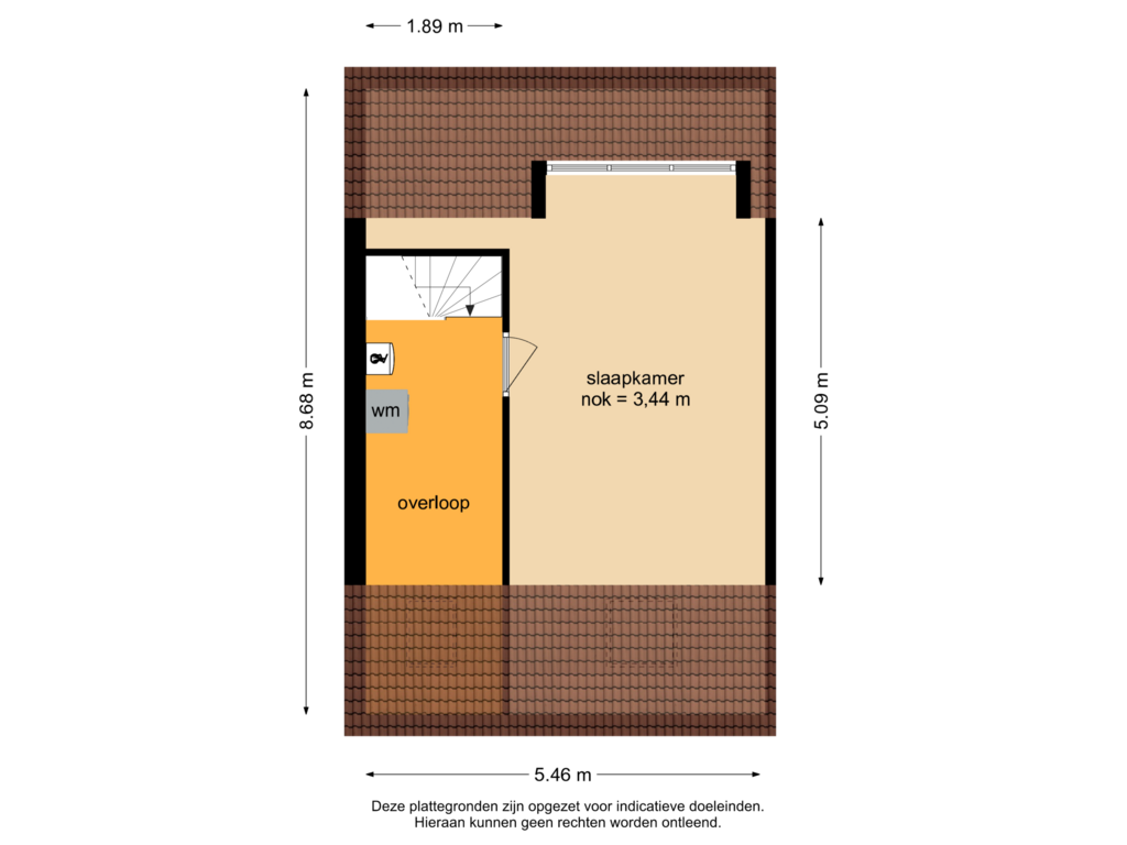 Bekijk plattegrond van 2e Verdieping van Roerstraat 95