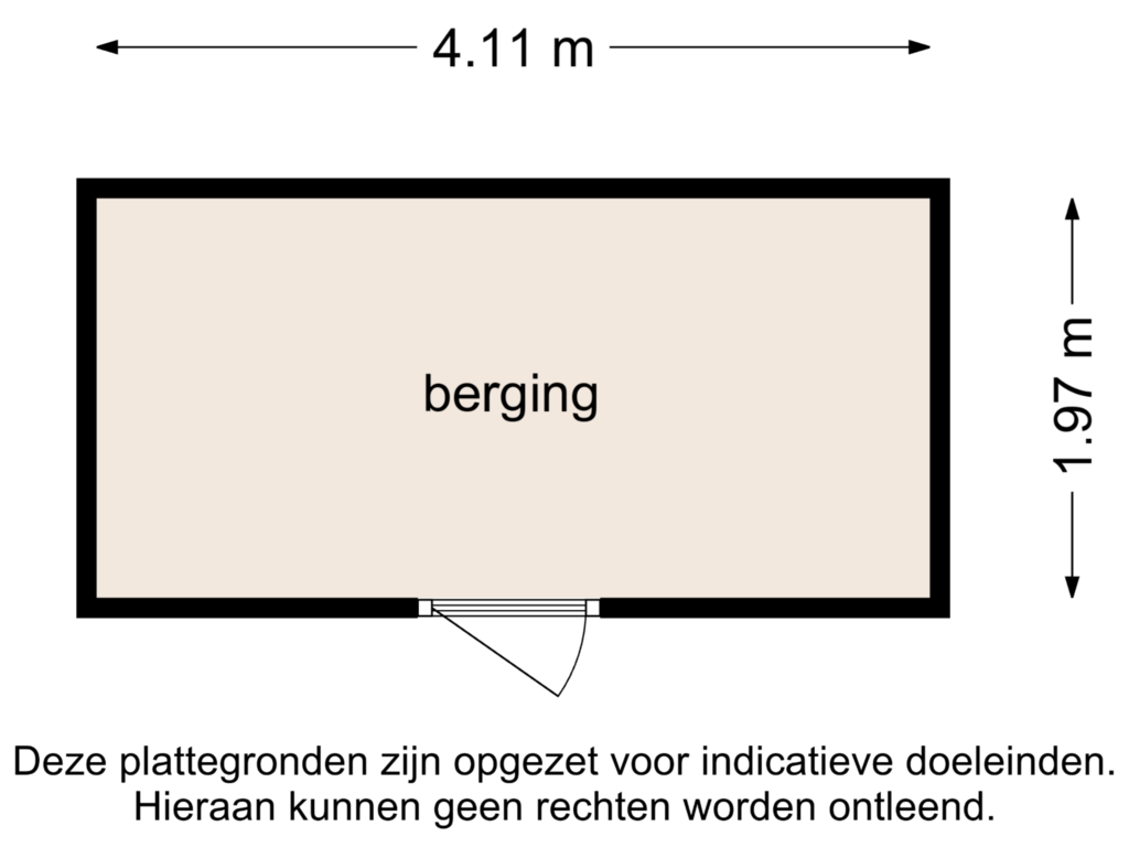 Bekijk plattegrond van Berging van Roerstraat 95