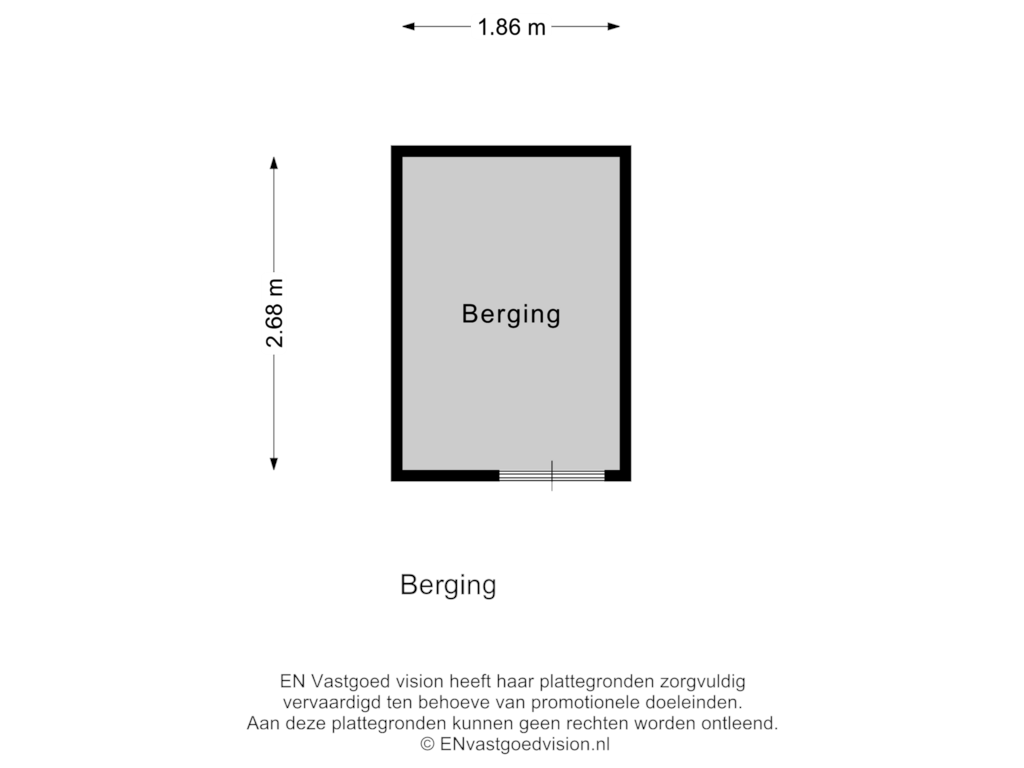 Bekijk plattegrond van Berging van Wethouder Ed. Polakstraat 35