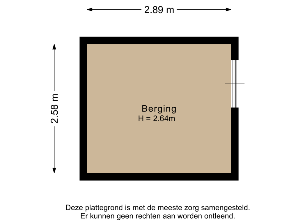 Bekijk plattegrond van Berging van Polluxstraat 192