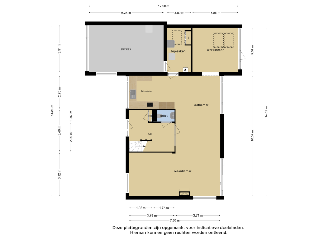 View floorplan of Begane grond of Heidemeer 8