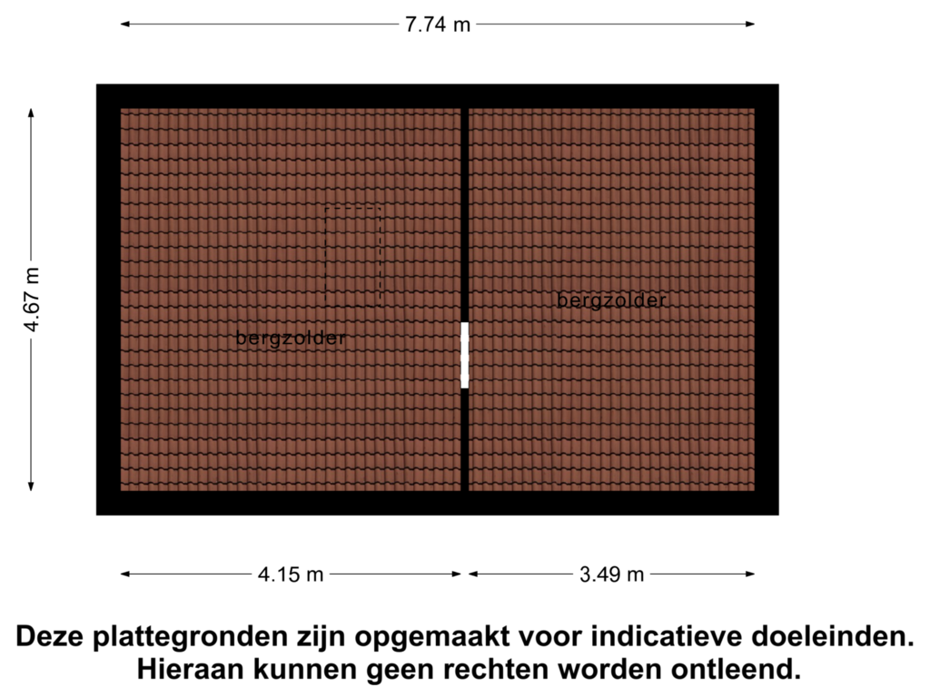 View floorplan of 2e verdieping of Heidemeer 8