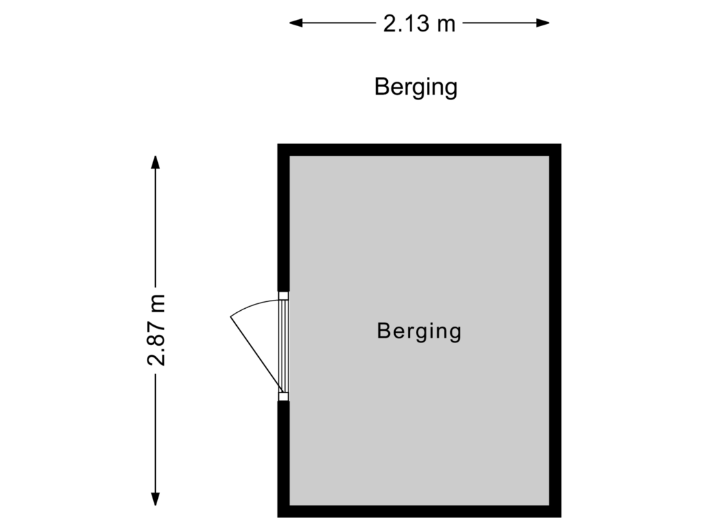 View floorplan of Berging of Zegge 34