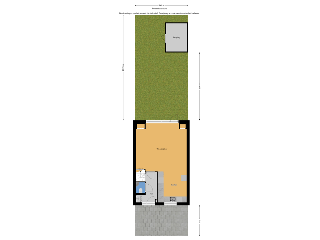 View floorplan of Perceeloverzicht of Zegge 34