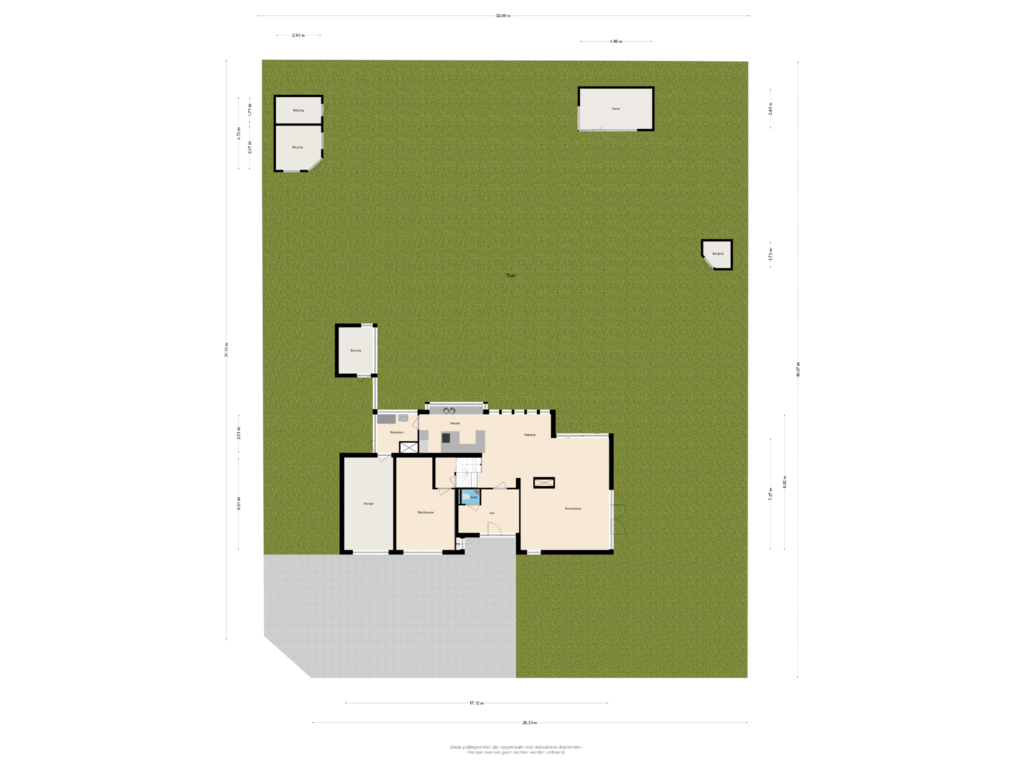 Bekijk plattegrond van Begane Grond met Tuin van Karekiet 2