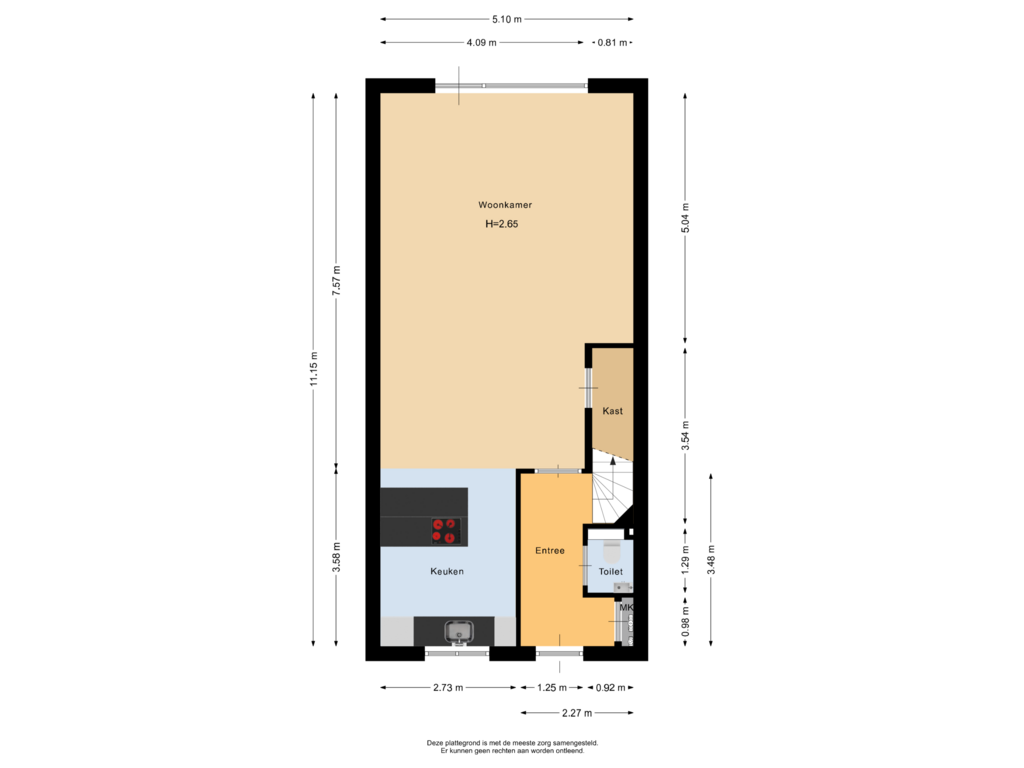 Bekijk plattegrond van Begane grond van Geronimoplein 9