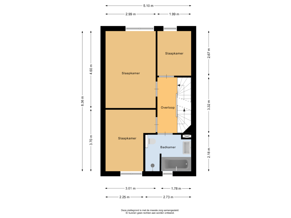 Bekijk plattegrond van Eerste verdieping van Geronimoplein 9