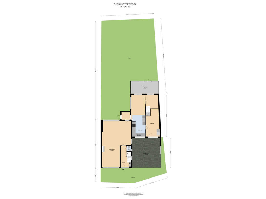 View floorplan of Situatie of Zuidbuurtseweg 56