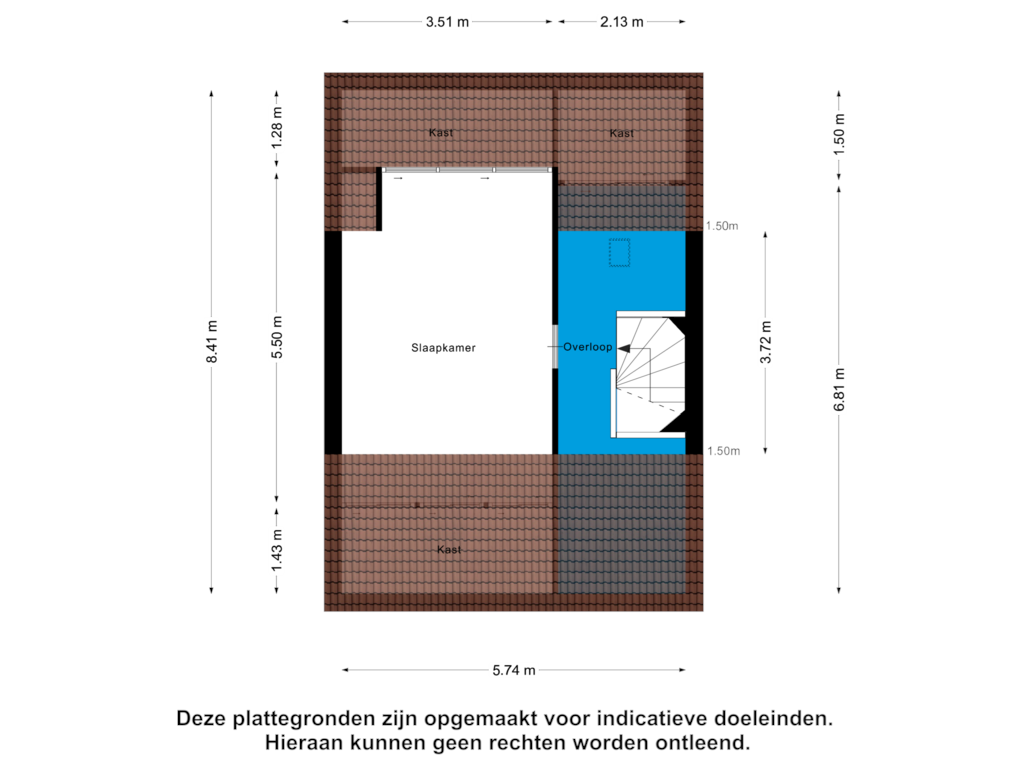 Bekijk plattegrond van Tweede Verdieping van Wilderen 188