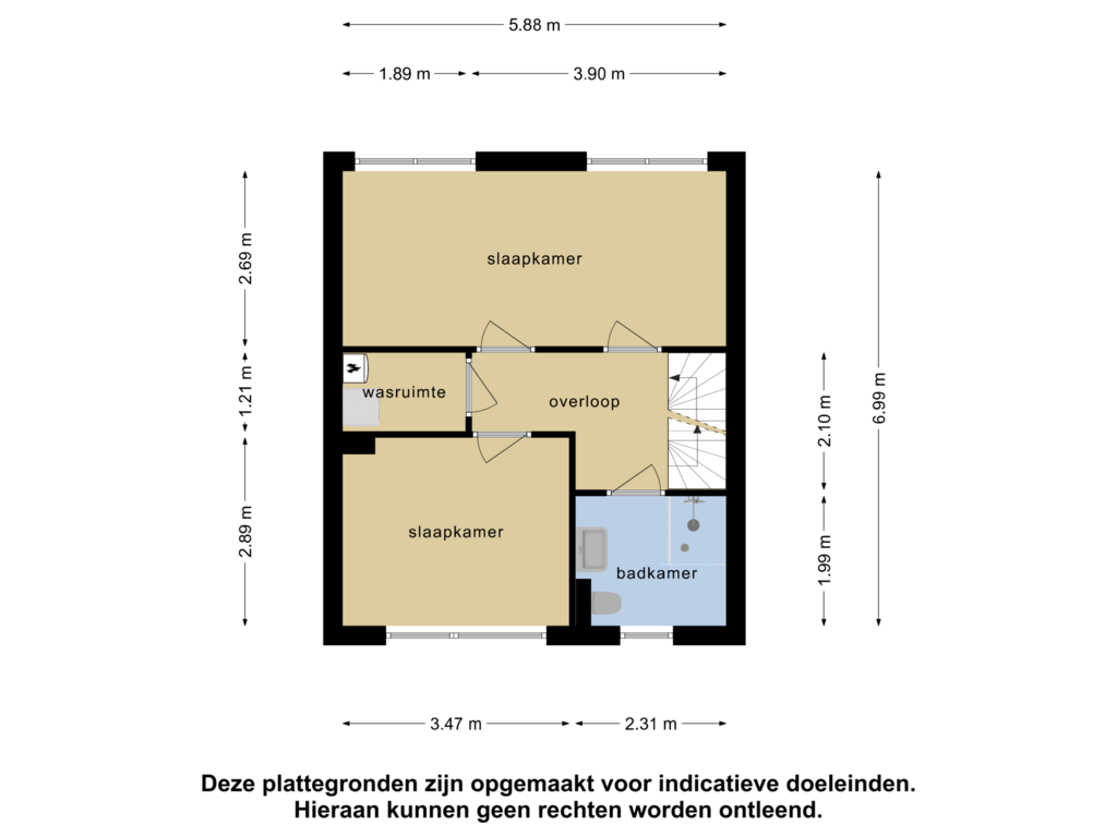 Bekijk plattegrond van 1e verdieping van Pieter Postsingel 74