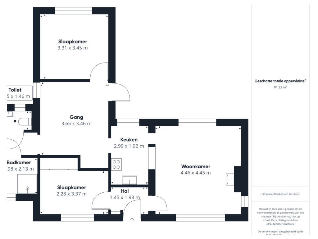 Bekijk plattegrond van Begane grond van Campensedijk 66