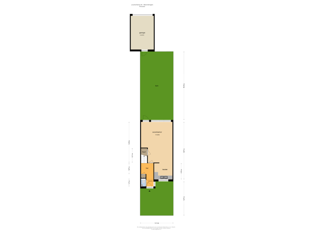 Bekijk plattegrond van PERCEEL van Leurschans 44