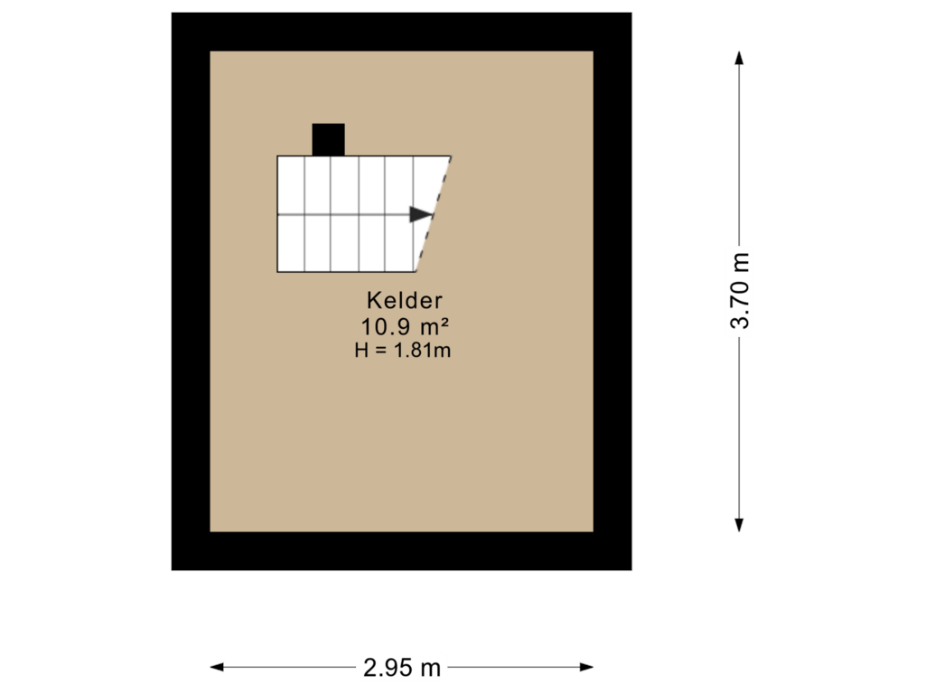 View floorplan of Kelder of van Limburg Stirumweg 13