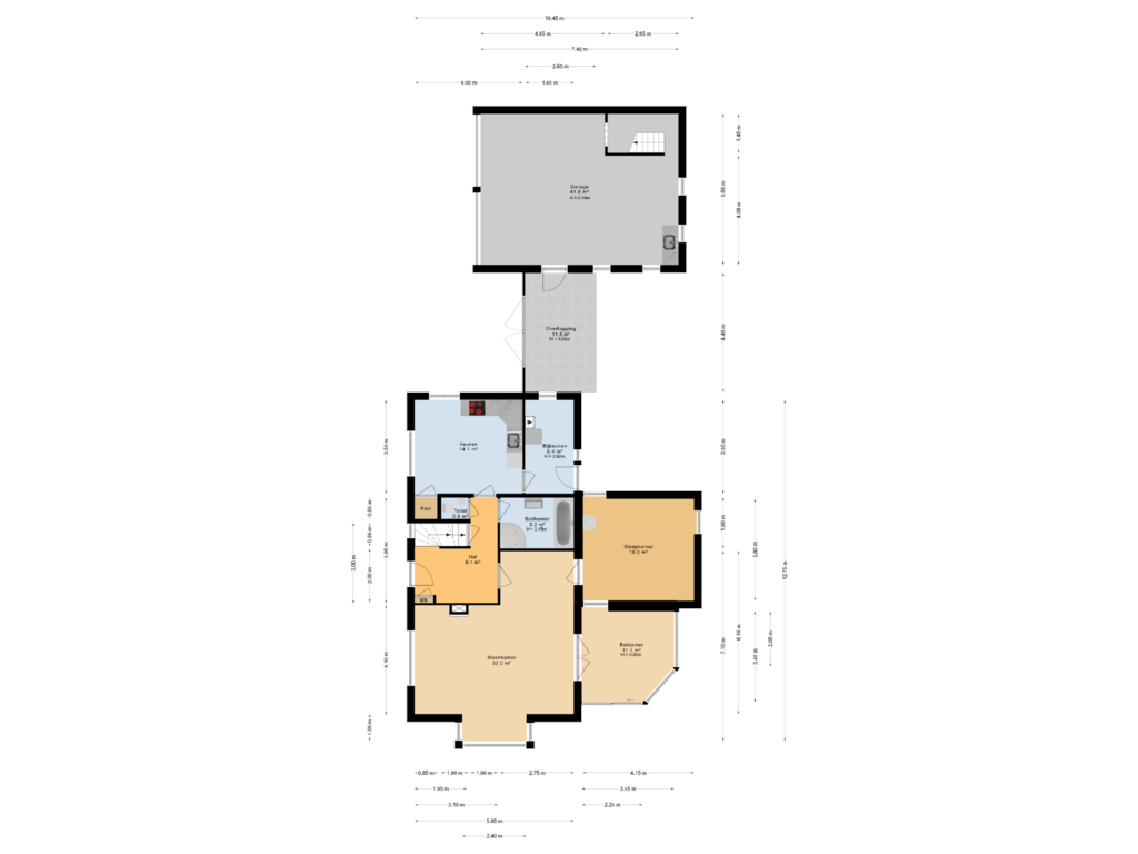 View floorplan of Begane grond of van Limburg Stirumweg 13