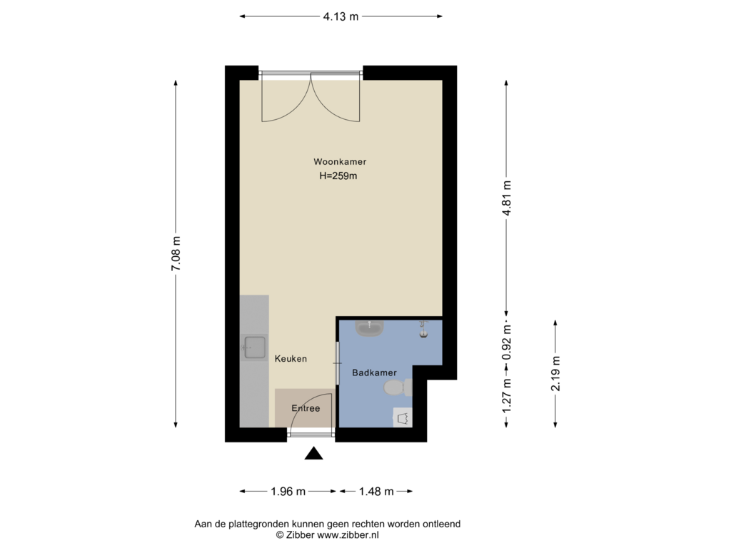 View floorplan of Appartement of Europaplein 889