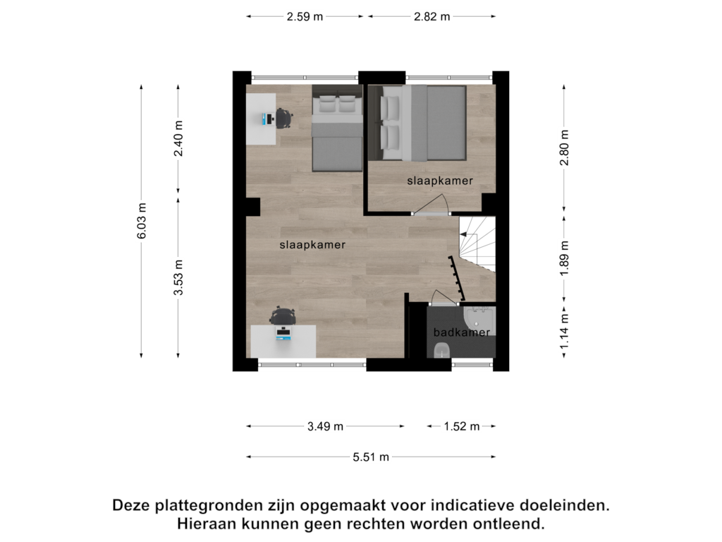 Bekijk plattegrond van 1e verdieping van Simon de Vliegerlaan 67