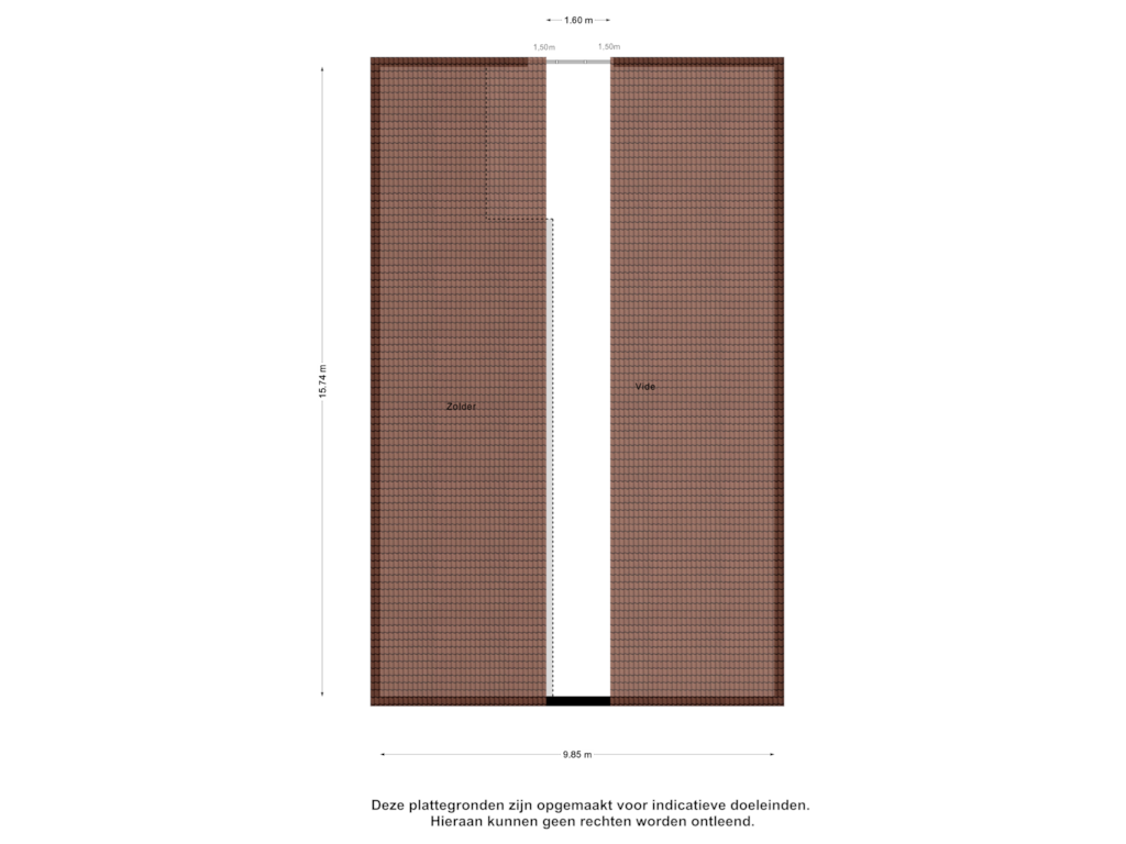 Bekijk plattegrond van Zolder van Voorstraat 5