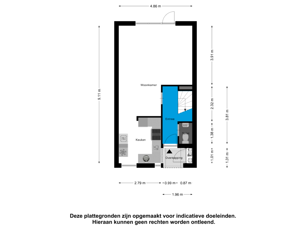 Bekijk plattegrond van Begane Grond van Schönbergstraat 16