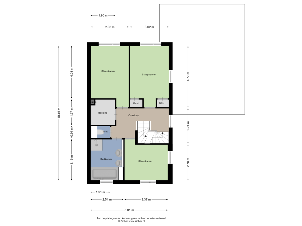 Bekijk plattegrond van Eerste Verdieping van Tormentil 51