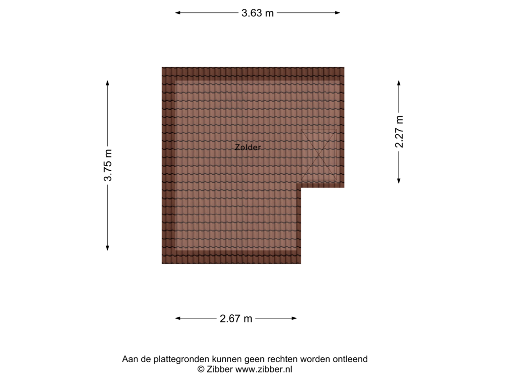 Bekijk plattegrond van Zolder van Tormentil 51