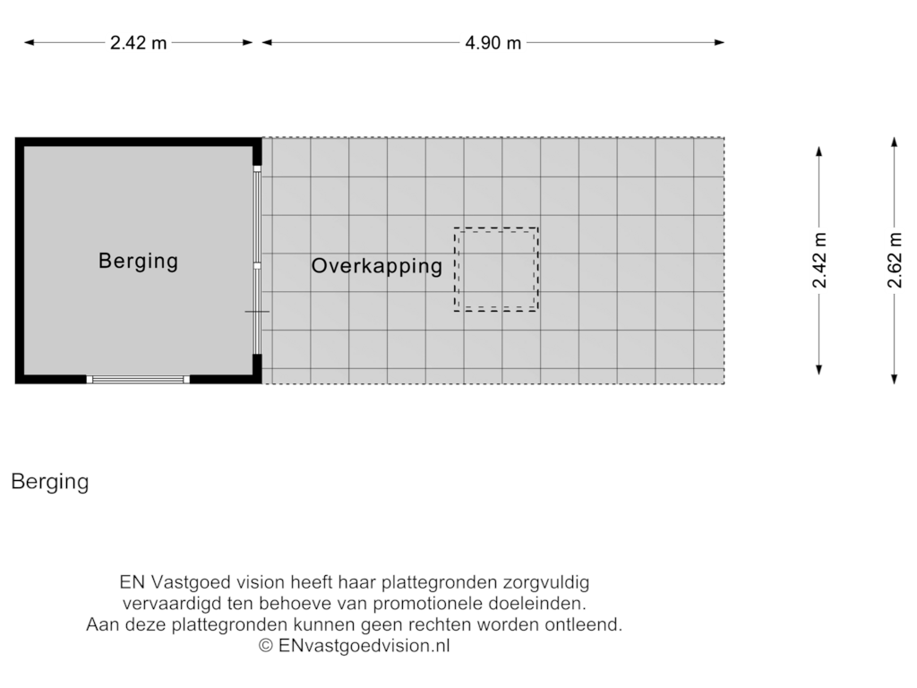 Bekijk plattegrond van Berging van Kennemerpoort 26