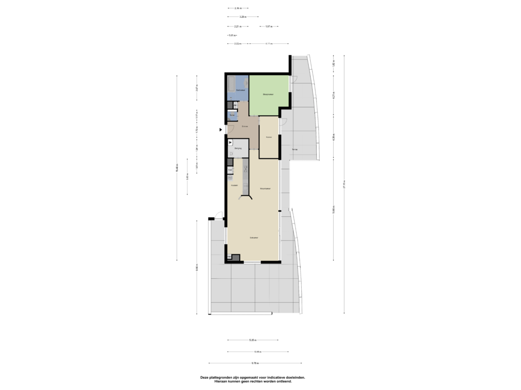 Bekijk plattegrond van Appartement van Achtersloot 9-J