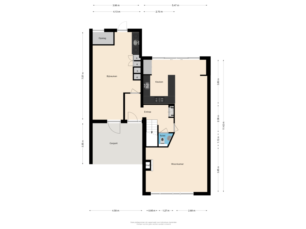 Bekijk plattegrond van Begane grond van De Vrede 40