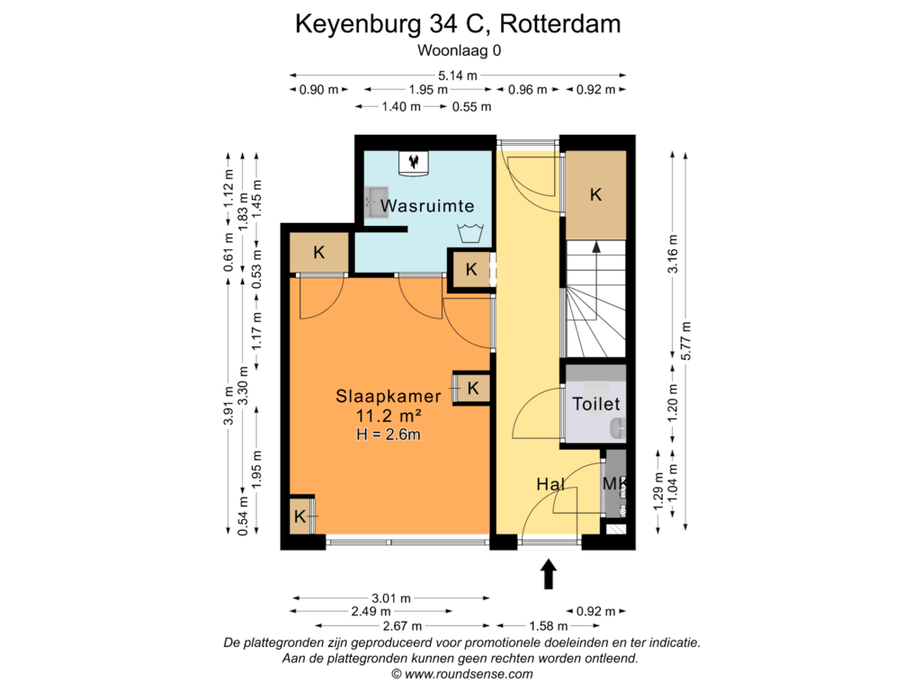 Bekijk plattegrond van Woonlaag 0 van Keyenburg 34-C