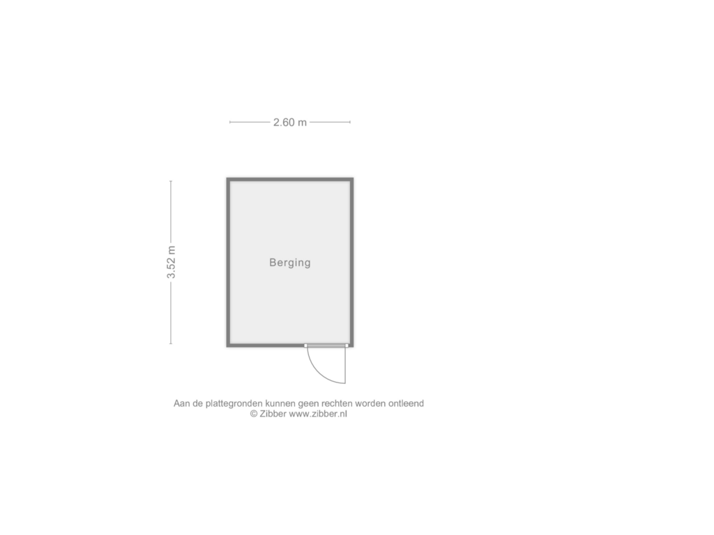 Bekijk plattegrond van Berging van Stationsstraat 7-E