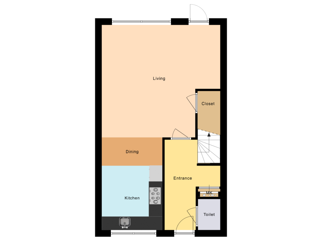 Bekijk plattegrond van floor 0 van Kremerskamp 42