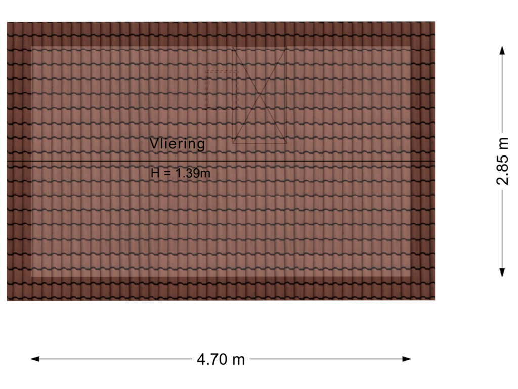 View floorplan of Vliering of Papaverstraat 4