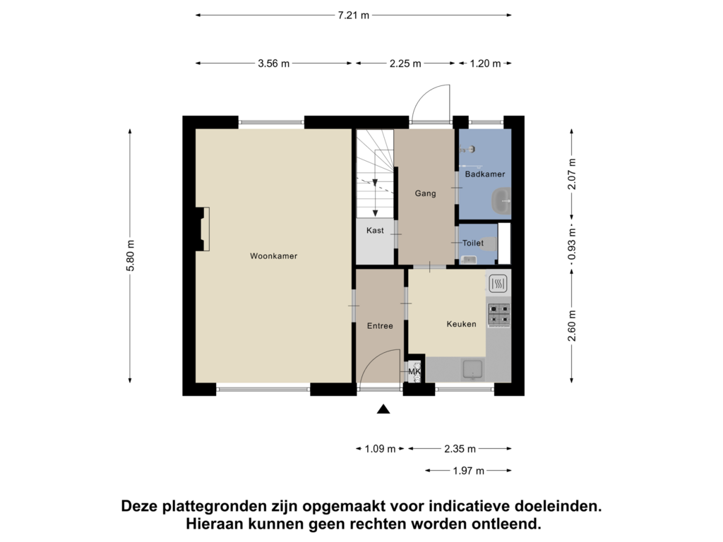 Bekijk plattegrond van Begane Grond van Kerkplein 22