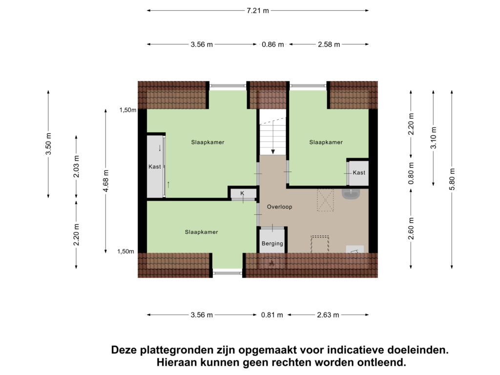 Bekijk plattegrond van Eerste Verdieping van Kerkplein 22