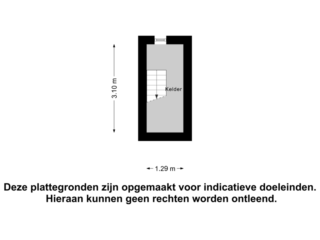 Bekijk plattegrond van Kelder van Kerkplein 22