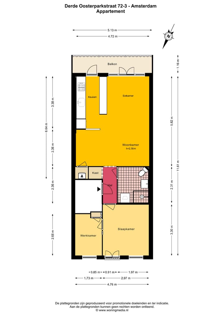 Foto 20 van Derde Oosterparkstraat 72-3
