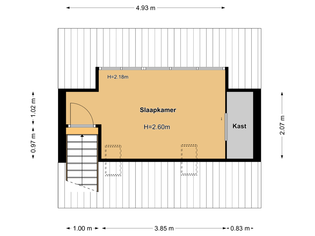 View floorplan of Floor 3 of Dieselweg 6