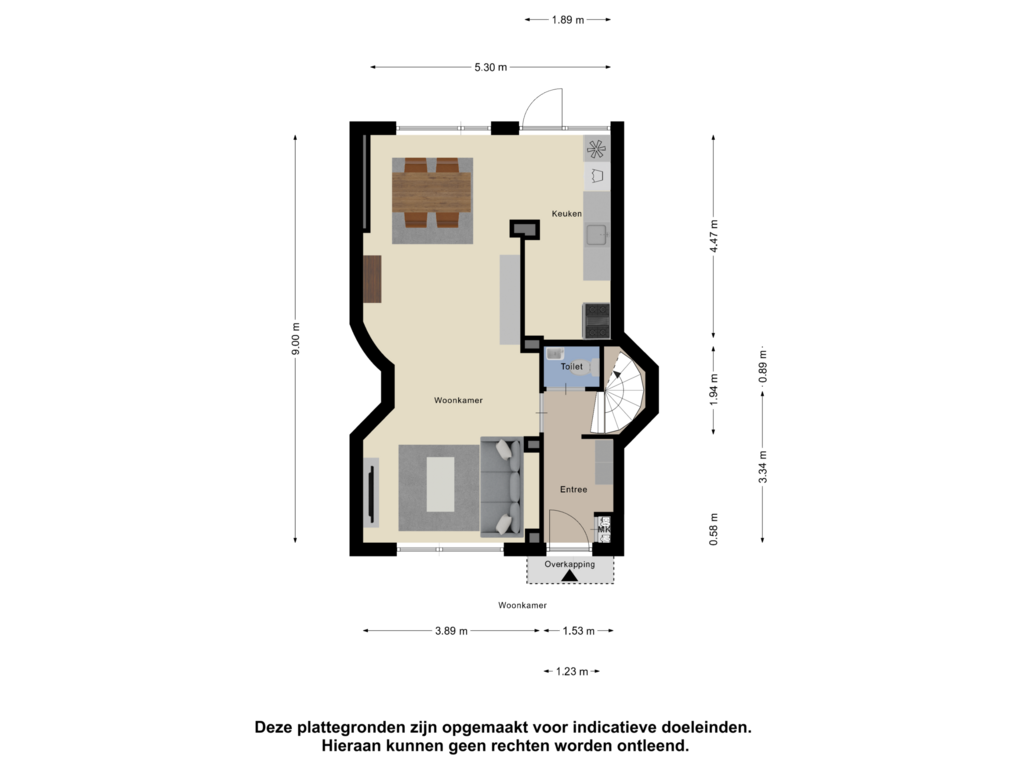 Bekijk plattegrond van Begane Grond van Leeghwaterstraat 87