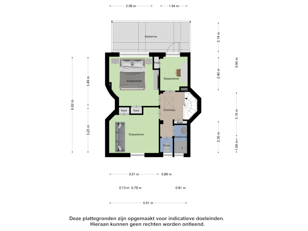 Bekijk plattegrond van Eerste Verdieping van Leeghwaterstraat 87