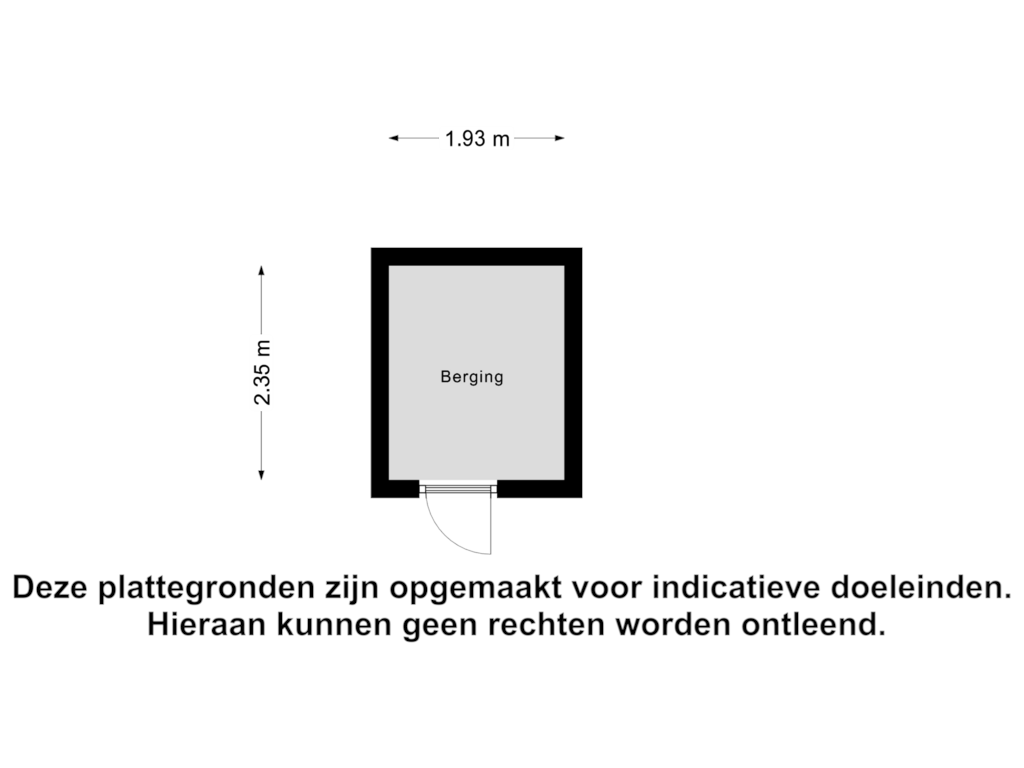 Bekijk plattegrond van Berging van Leeghwaterstraat 87